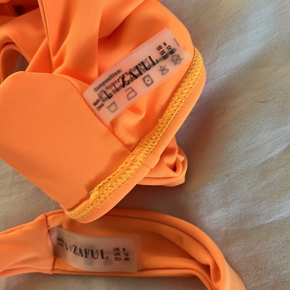 Neon Orange Bikini, zaful, size large - Picture 3 of 3